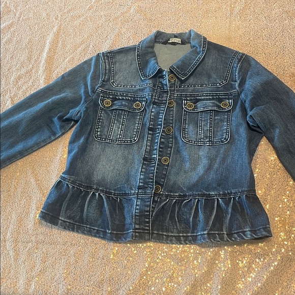 Baccini Dark Wash Denim Jacket - Picture 1 of 8